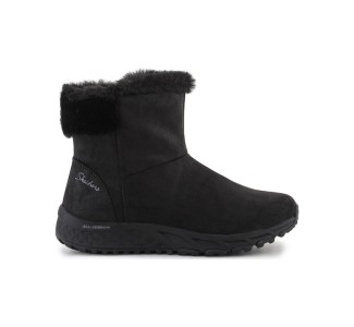 Skechers Cozy Γυναικείες Μπότες με Γούνα Μαύρες