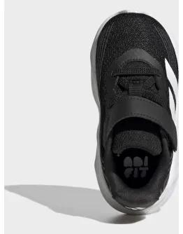 Adidas Galaxy 8 Αθλητικά Παιδικά Παπούτσια Running με Σκρατς Μαύρα