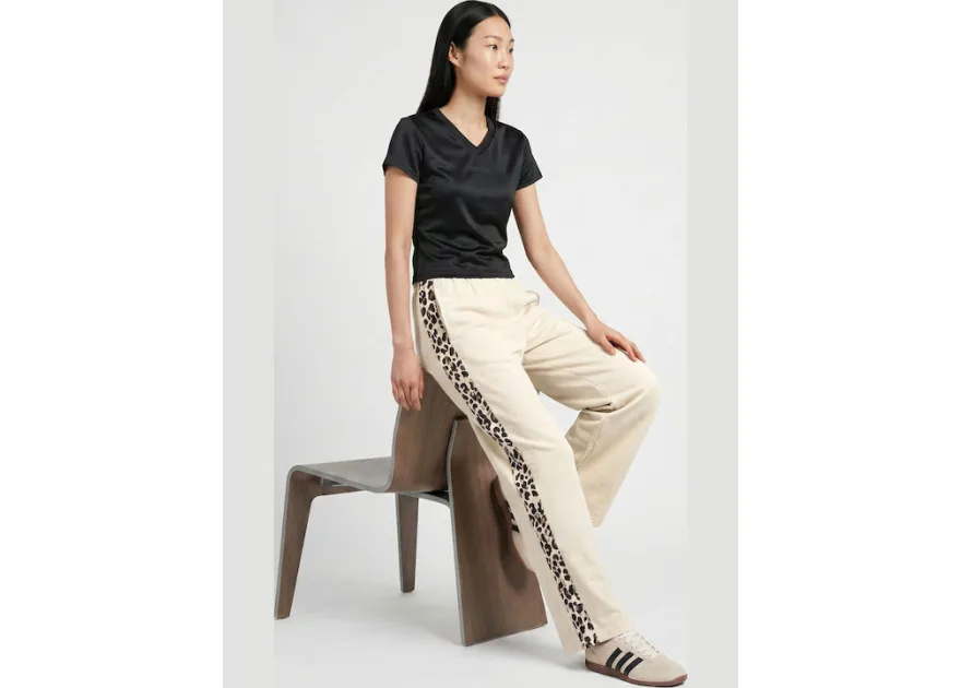 Adidas Essentials Παντελόνι Φόρμας με Λάστιχο Animal Print