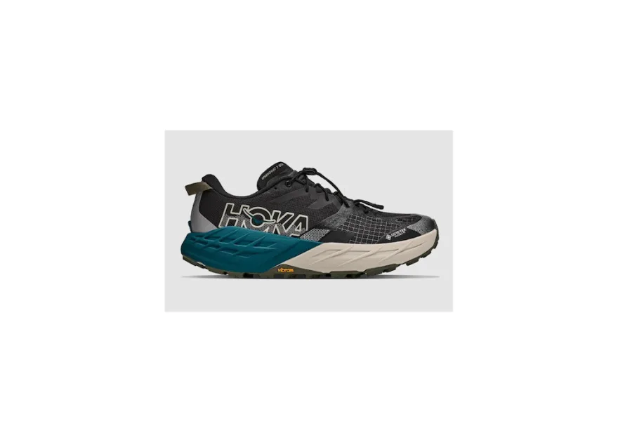 HOKA Speedgoat 7 Ανδρικά Αθλητικά Παπούτσια Trail Running Αδιάβροχα με Μεμβράνη Gore-Tex Μαύρο