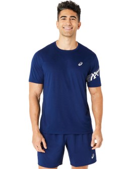 ASICS Ανδρικό T-shirt Κοντομάνικο Nvy