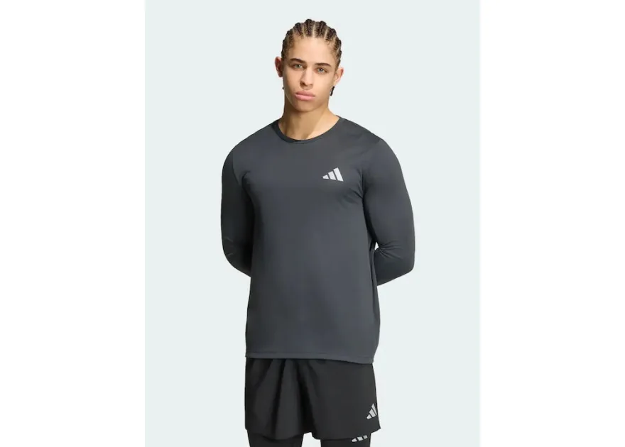 Adidas Ess Αθλητική Μπλούζα Μακρυμάνικη Carbon