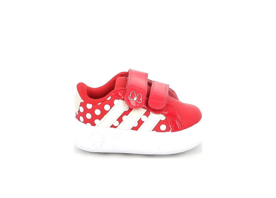 Adidas Grand Court Disney Minnie Mouse Παιδικά Sneakers με Σκρατς Κόκκινα