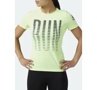 Reebok Activchill Αθλητικό Γυναικείο T-shirt Κίτρινο