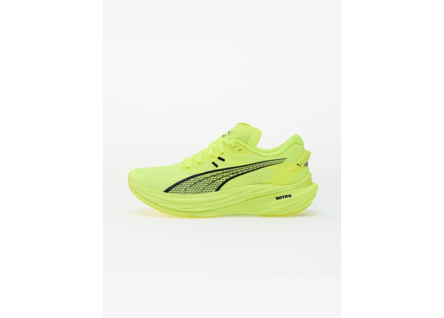 Puma Deviate Nitro 3 Ανδρικά Αθλητικά Παπούτσια Running Yellow Alert-puma Black