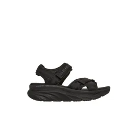 Skechers D'lux Walker Γυναικεία Σανδάλια Μαύρα