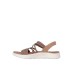 Skechers Go Walk Flex Γυναικεία Σανδάλια Καφέ