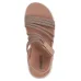 Skechers Go Walk Flex Γυναικεία Σανδάλια Καφέ