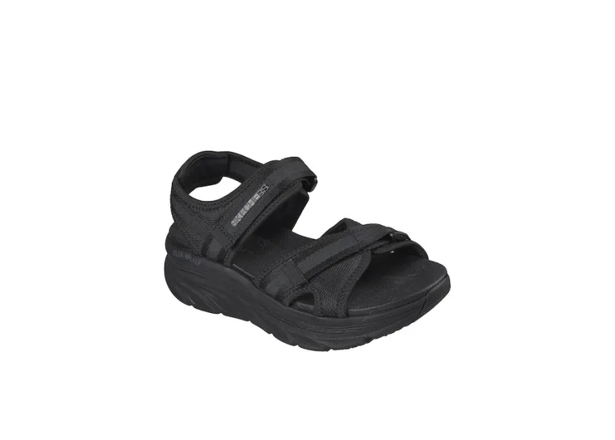 Skechers D'lux Walker Γυναικεία Σανδάλια Μαύρα