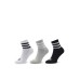 Adidas 3-stripes Cushioned Αθλητικές Κάλτσες Γκρι 3 Ζεύγη