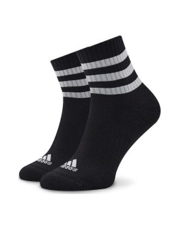 Adidas 3-stripes Cushioned Αθλητικές Κάλτσες Γκρι 3 Ζεύγη