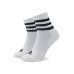 Adidas 3-stripes Cushioned Αθλητικές Κάλτσες Γκρι 3 Ζεύγη