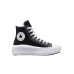 Converse Chuck Taylor All Star Move Δερμάτινα Μποτάκια Μαύρα