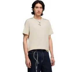 Puma Ess Tape T-shirt Εκρού