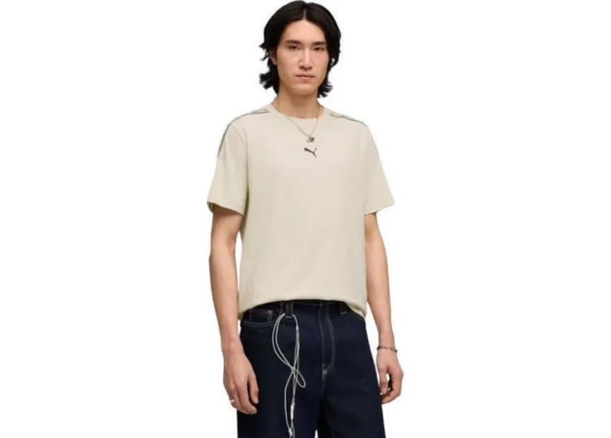 Puma Ess Tape T-shirt Εκρού
