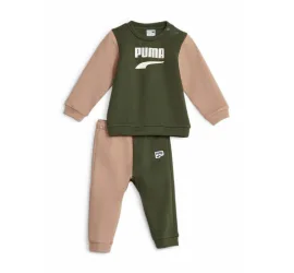 Puma Παιδικό Σετ Φόρμας Χακί 2τμχ