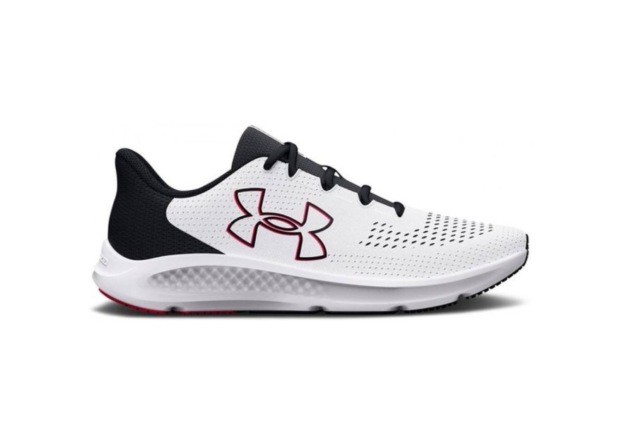 Under Armour UA Charged Pursuit 3 Ανδρικά Αθλητικά Παπούτσια Running Λευκά