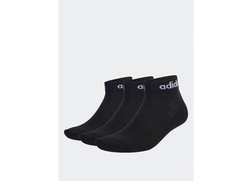 Adidas Αθλητικά Παιδικά Σοσόνια Μαύρα 3 Ζευγάρια