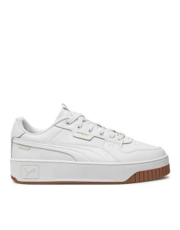 Puma Carina Street Lux Γυναικεία Flatforms Sneakers Λευκό