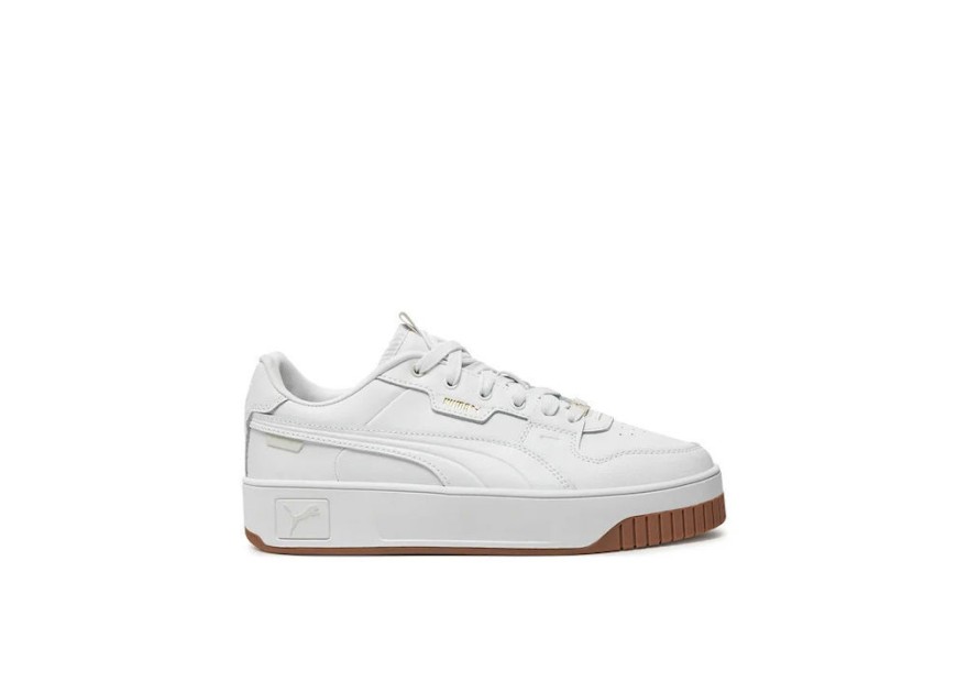 Puma Carina Street Lux Γυναικεία Flatforms Sneakers Λευκό