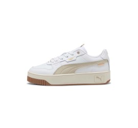 Puma Carina Street Lux Γυναικεία Sneakers Άσπρο - Μπεζ