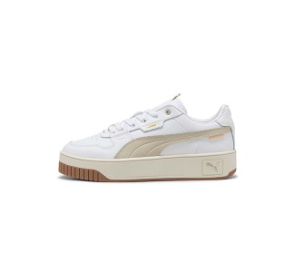 Puma Carina Street Lux Γυναικεία Sneakers Άσπρο - Μπεζ