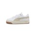 Puma Carina Street Lux Γυναικεία Sneakers Άσπρο - Μπεζ