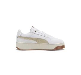Puma Carina Street Lux Γυναικεία Sneakers Άσπρο - Μπεζ