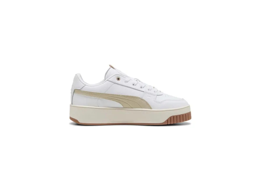 Puma Carina Street Lux Γυναικεία Sneakers Άσπρο - Μπεζ