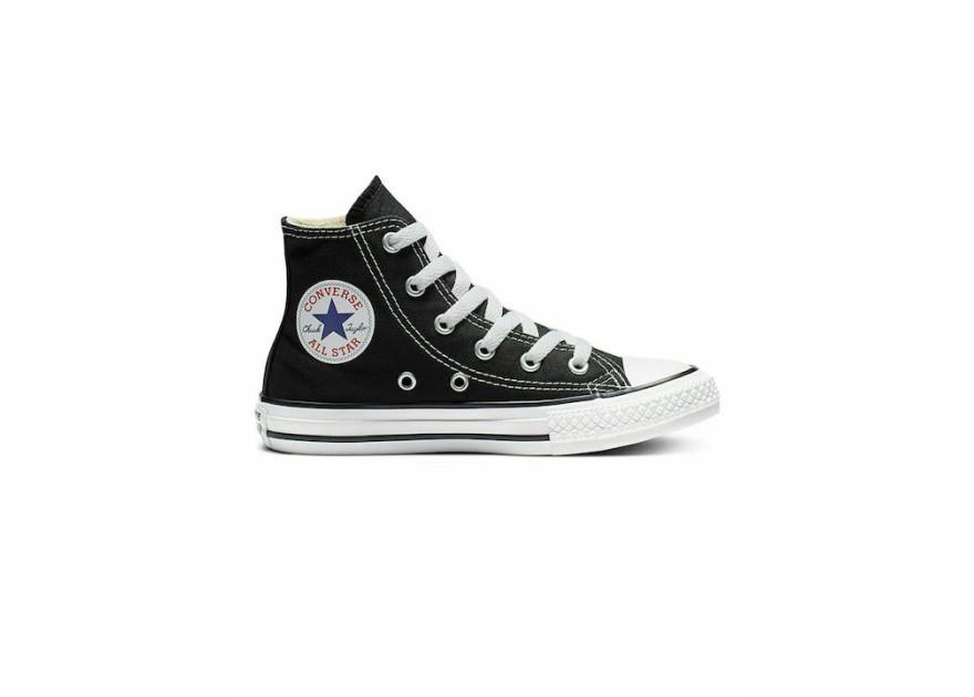 Converse Chuck Taylor All Star Παιδικά Sneakers High Μαύρα