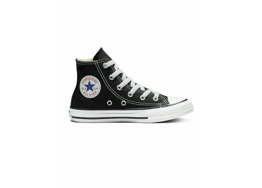 Converse Chuck Taylor All Star Παιδικά Sneakers High Μαύρα