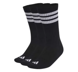 Adidas Αθλητικές Κάλτσες Μαύρες 3 Ζεύγη