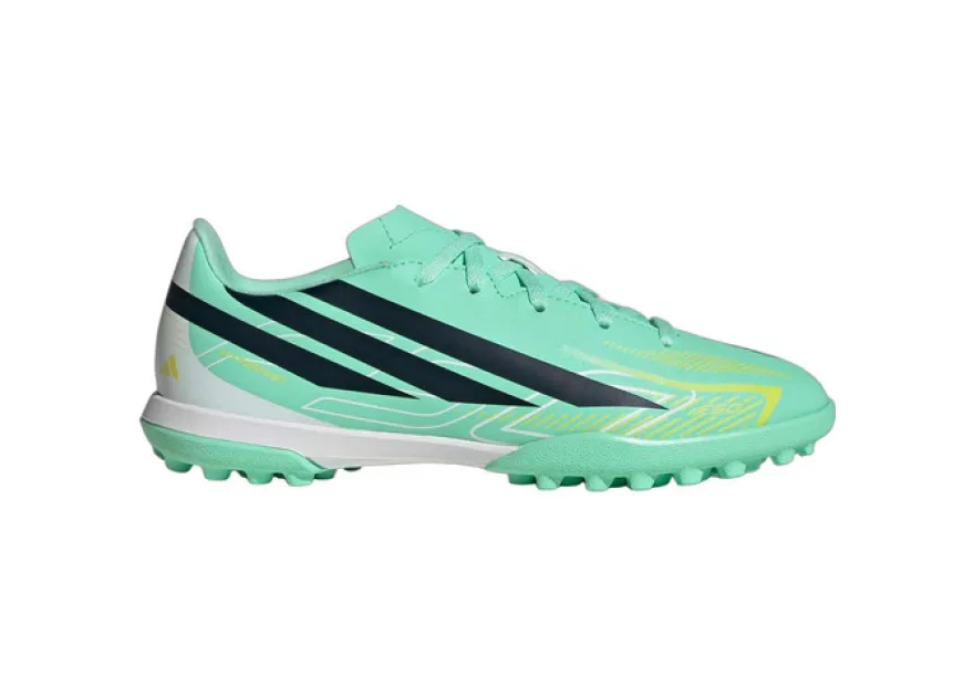Adidas Παιδικά Ποδοσφαιρικά Παπούτσια F50 Hyperfast Club Tf Πράσινα