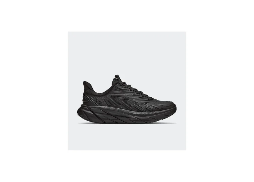 HOKA Clifton Utl Ανδρικά Αθλητικά Παπούτσια Trail Running Μαύρα