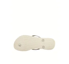 Havaianas Slim Logo Σαγιονάρες Sand Grey / Light Golden