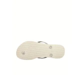 Havaianas Slim Logo Σαγιονάρες Sand Grey / Light Golden