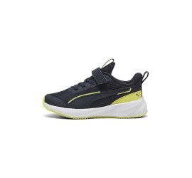 Puma Flyer 3 Ac+ Ps Αθλητικά Παιδικά Παπούτσια Running με Σκρατς Navy Μπλε