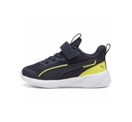 Puma Flyer 3 Ac Inf Αθλητικά Παιδικά Παπούτσια Running με Σκρατς Μαύρα