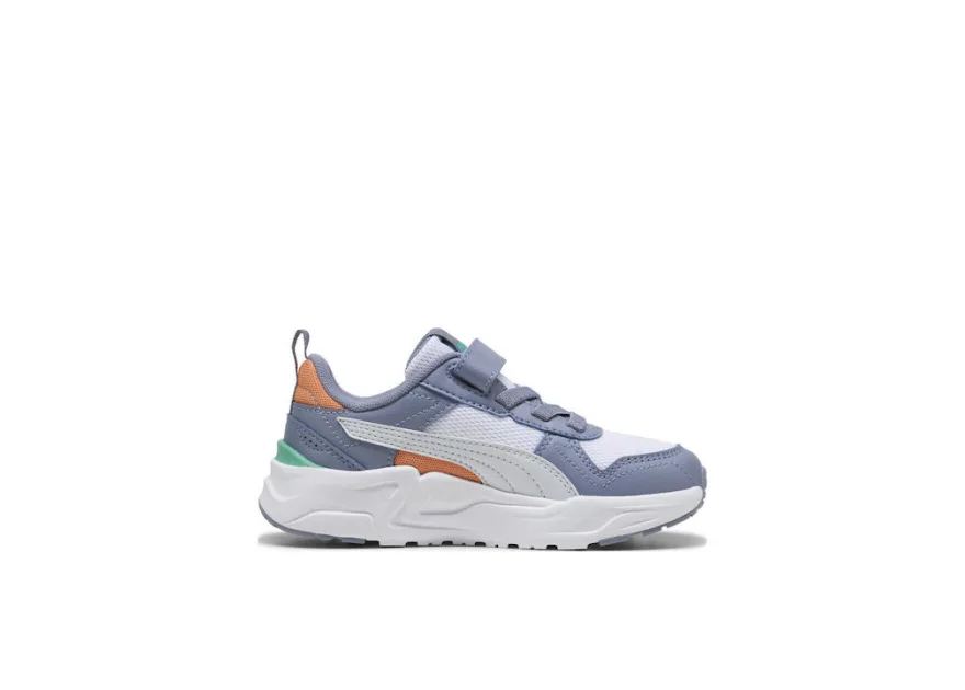 Puma Trinity 2 Lt Αθλητικά Παιδικά Παπούτσια Running με Κορδόνια Γκρι