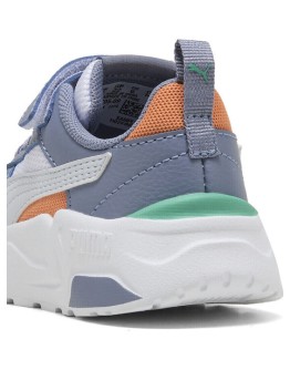 Puma Trinity 2 Lt Αθλητικά Παιδικά Παπούτσια Running με Σκρατς Γκρι
