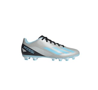 Adidas X Crazyfast Messi.4 FxG Χαμηλά Ποδοσφαιρικά Παπούτσια με Τάπες Silver Metallic / Bliss Blue / Core Black