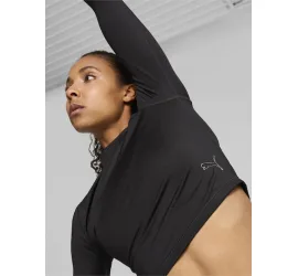 Puma Γυναικείο Crop Top Μαύρο