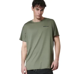 Body Action Αθλητικό T-shirt Χακί