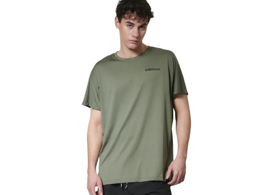 Body Action Αθλητικό T-shirt Χακί