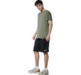 Body Action Αθλητικό T-shirt Χακί