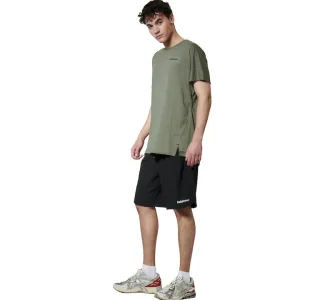Body Action Αθλητικό T-shirt Χακί