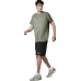 Body Action Αθλητικό T-shirt Χακί