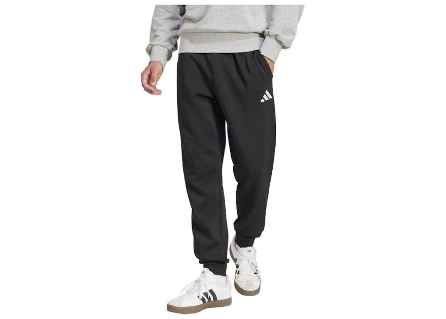 Adidas Feelcozy Παντελόνι Φόρμας με Λάστιχο Μαύρο
