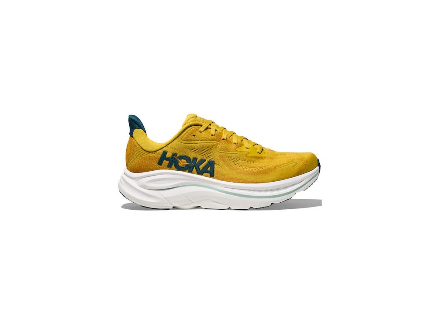 HOKA Clifton 10 Ανδρικά Αθλητικά Παπούτσια Running Yellow Gold / Tidal Wave