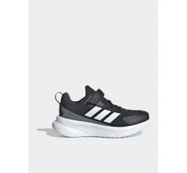 Adidas Fortarun 4.0 Αθλητικά Παιδικά Παπούτσια Running με Σκρατς Μαύρα